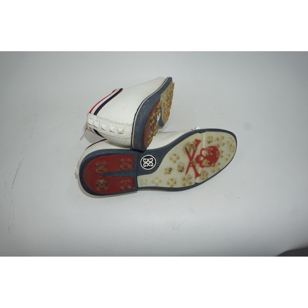 G/FORE Golf Shoes Womens Size 7.5 White Gallivanter Studded Leather G4LS21EF06 - Picture 6 of 7